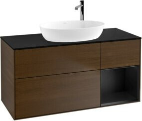 V&B Waschtischunterschrank Finion in Blau lackiert, Breite: 120 cm, Tiefe: 50,1 cm - Bild 1