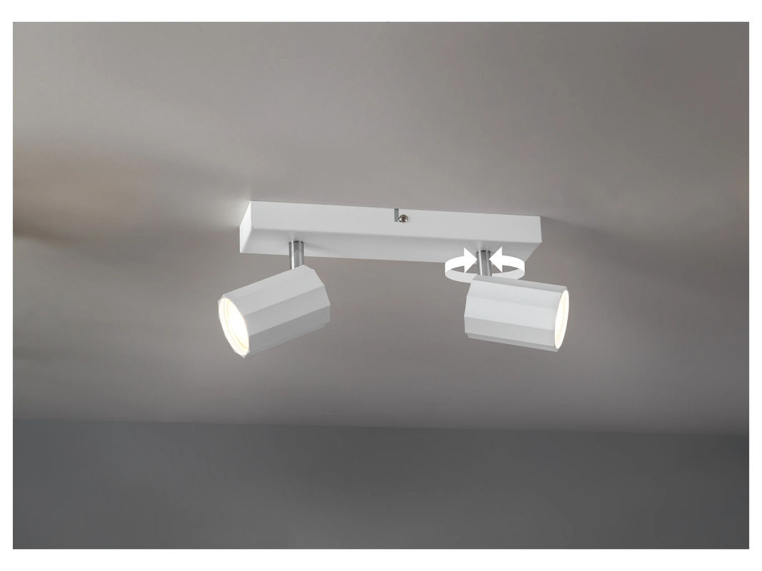 LIVARNO HOME Wand- und Deckenleuchte in Weiß mit neigbaren und schwenkbaren LED-Spots für den Innenbereich - Bild 4
