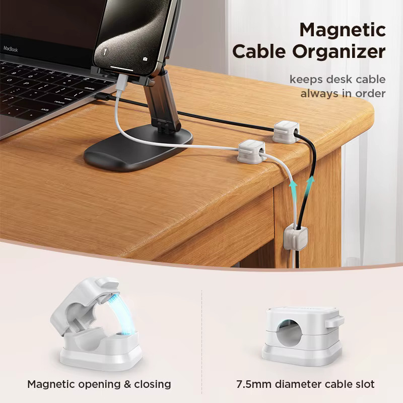 Joyroom Magnetischer Kabelhalter für Auto und Desktop zur Organisation deiner Ladekabel - Bild 2