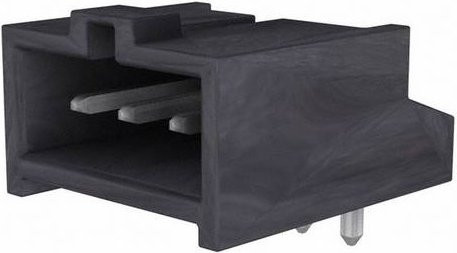 Molex Einbau-Stiftleiste Standard Schwarz mit 3 Polstellen und 2,54 mm Rastermaß - Bild 1