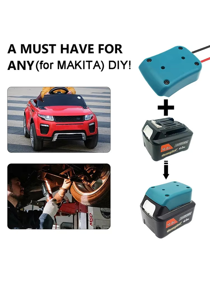 DIY Stecker Adapter Dock Halterung für Makita Li-Ion Akkus 10,8 V und 12 V BL1021B als externes Netzteil - Bild 5