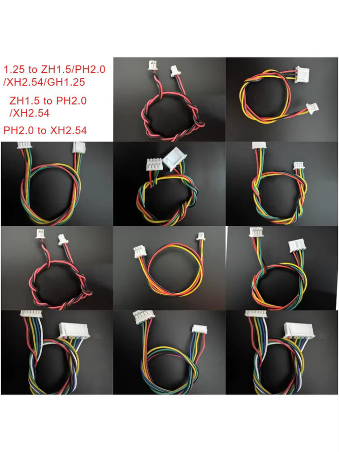 E-SIMPO Adapter Umwandlung Terminal Drahtverbindungskabel Set 10 Stück in Multicolor für ZH1,5/PH2.0/XH2,54/GH1,25 zu XH2,54 mit 2P 3P 4P 5P 6P Optionen - Bild 5