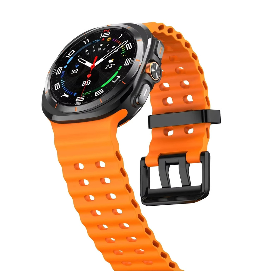 Samsung Ocean Sport Band, Silikonarmband, Galaxy Watch Ultra 47 mm, Watch7 47 mm, Unisex - Bild 3