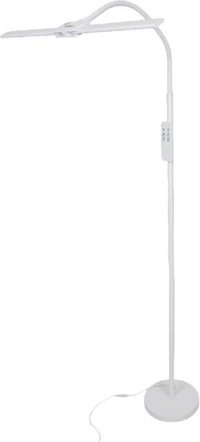 LUXULA LED Schreibtischlampe Doppelkopf 18W in Weiß mit dimmbarer Farbtemperatur 3000-6500K und kontaktlosem Sensor - Bild 1