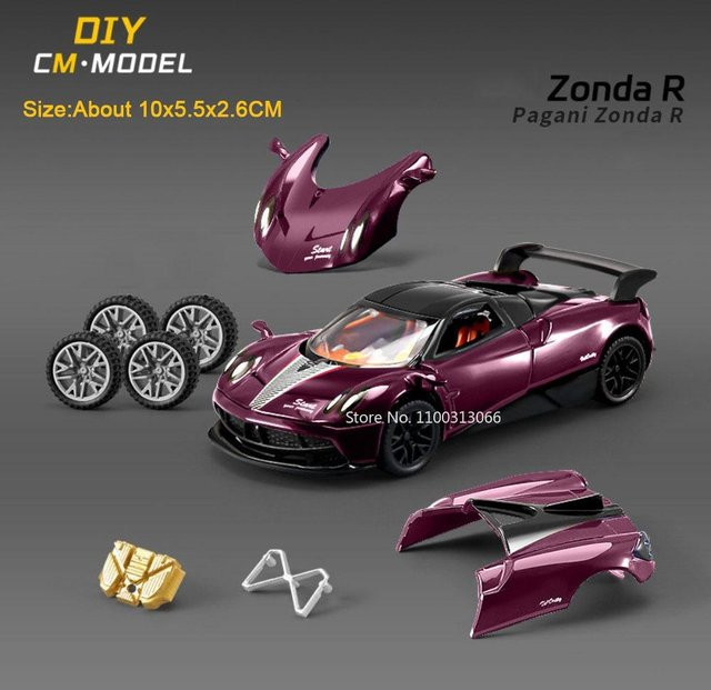 Linyi toy car Ae86 Pagani Zonda R Modellautos, 1:43, Diecast, ab 14 Jahren - Bild 1