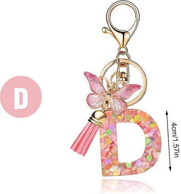 Schlüsselanhänger Elberta, Schmetterling, rosa, Damen - Bild 1