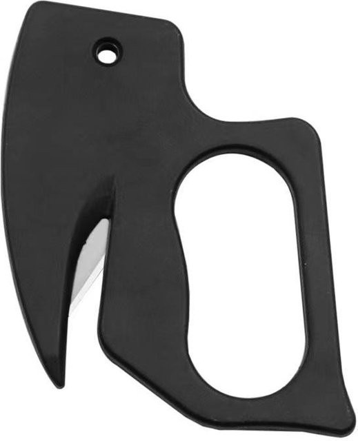 NATAWA Brieföffner aus Kunststoff in Schwarz mit Sicherheits-Schneidklinge und Retractable-Funktion - Bild 1
