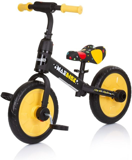 Chipolino Max Bike Dreirad Laufrad 2 in 1 Monster gelb ab 3 Jahren - Bild 1