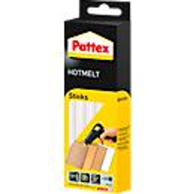 Pattex Hotmelt Heißklebesticks Transparent, 10 Stück, Durchmesser: 11 mm, Länge: 200 mm - Bild 3