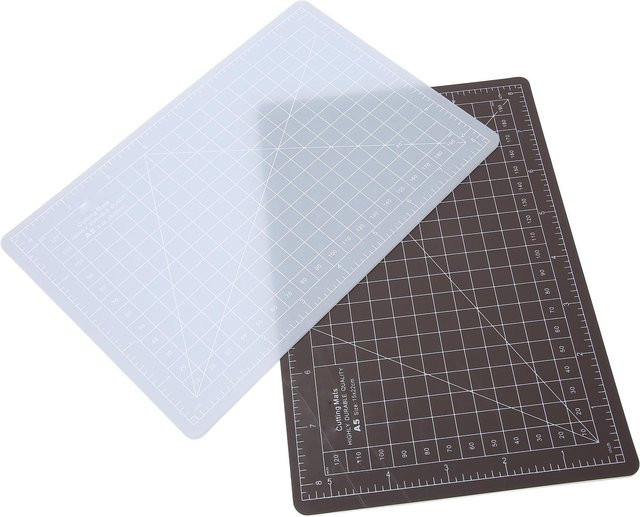 2er-Set GoolRC Schneidematten A5 aus PVC in Weiß für Nähen und Papierschneiden - Bild 1