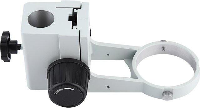 Koogeelife Stereomikroskop Halterung mit Fokushalterung, Durchmesser: 76 mm, Farbe: Weiß - Bild 1