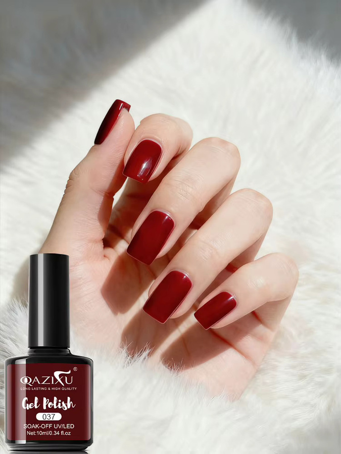 QAZIXU Nagelgel Set, Amber, Glänzend, 6 Teile - Bild 4
