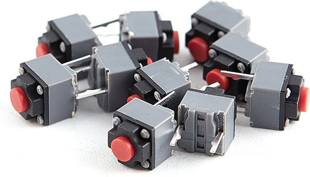 Kailh Micro-Schalter Set für Maus, 10er Pack, Stille Schalter, B/T/H: 6 x 6 x 7,3 mm - Bild 1