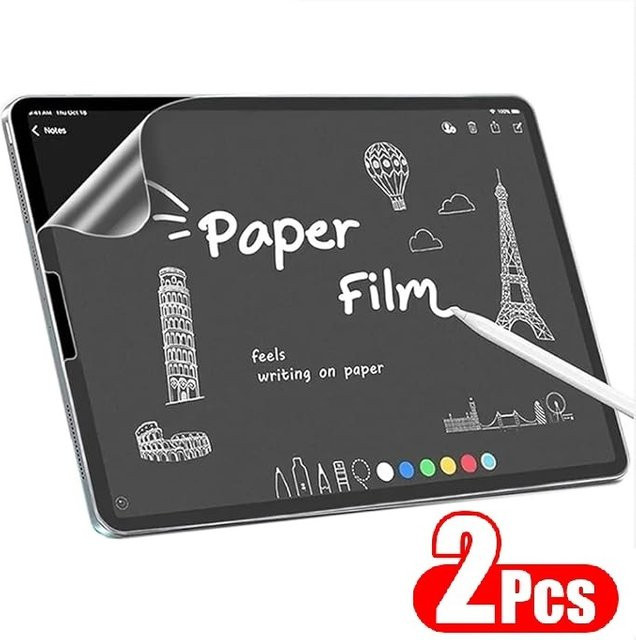 2 Stück Papierähnliche Displayschutzfolie für Samsung Galaxy Tab S8 Ultra S7 Plus S7 FE S6 Lite A8 A9 A7 10.4 in Transparent - Bild 1