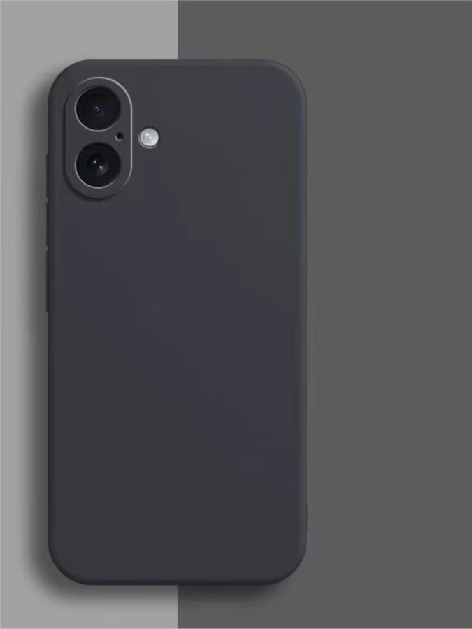 Apple iPhone 17 Silikon Handyhülle mit Kameraschutz in Grün und Anthrazit - Bild 1