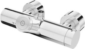 Schell Brause-Thermostat Vitus VD-C-T CVD, batteriebetriebene Mischbatterie mit Sensor und Spray-Funktion, verchromt in Silber - Bild 1