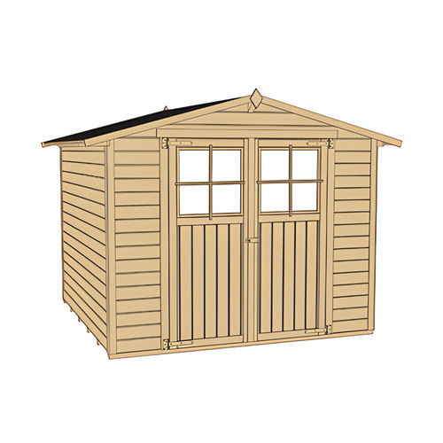 WEKA Gartenhaus aus Fichtenholz mit Satteldach in Beige, B/H/T: 290 x 221 x 217 cm - Bild 3