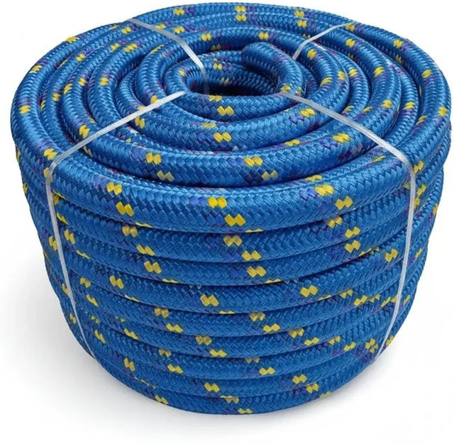Floordirekt Polypropylen Seil K2 Reißfest Universal Blau-Gelb Durchmesser: 10 mm, Länge: 10 m - Bild 1