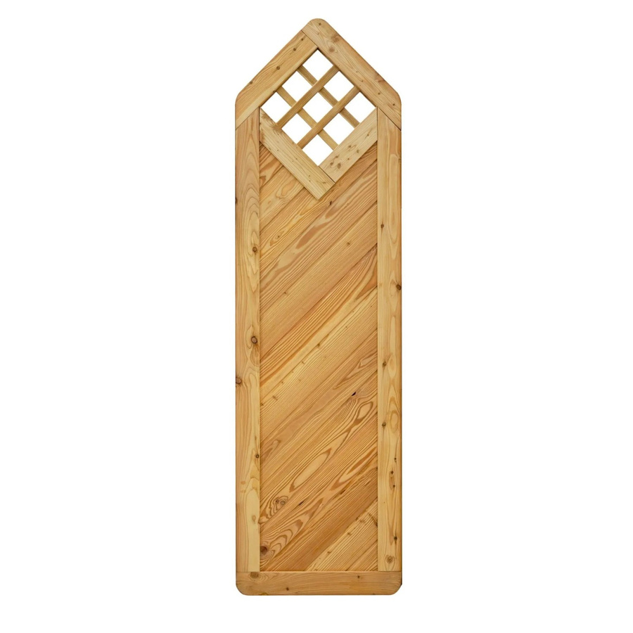 GartenLand Massivzaun NIZZA Gerade mit Rankgitter aus Lärche Holz, Farbe Braun, B/H: 60 x 210 cm - Bild 2