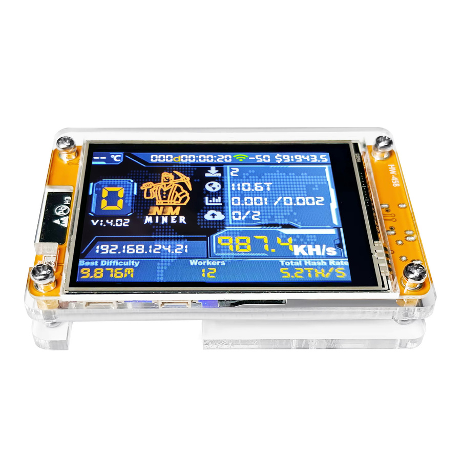 Heltec Automation NMMiner Solo Lottery CYD BTC Hashrate 987KH/s Lucky Miner mit 2,8 Zoll Smart Display und ESP32-2432S028R in Multicolour - Bild 3