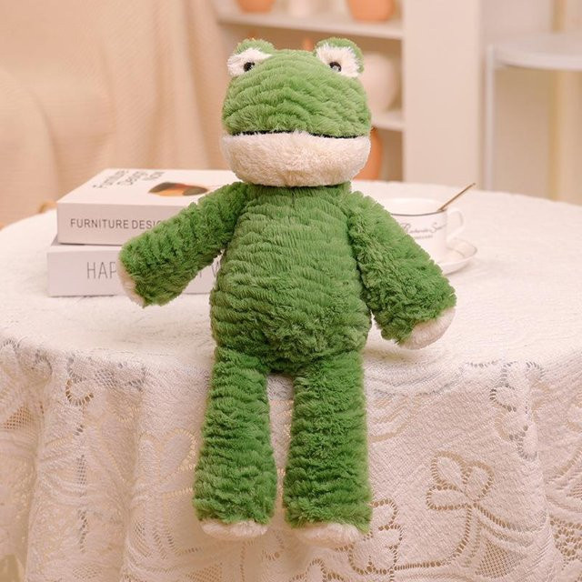 Kleiner Elefant Hase Frosch Nilpferd, Stoffpuppe, Plüsch / Textil, Grün - Bild 1