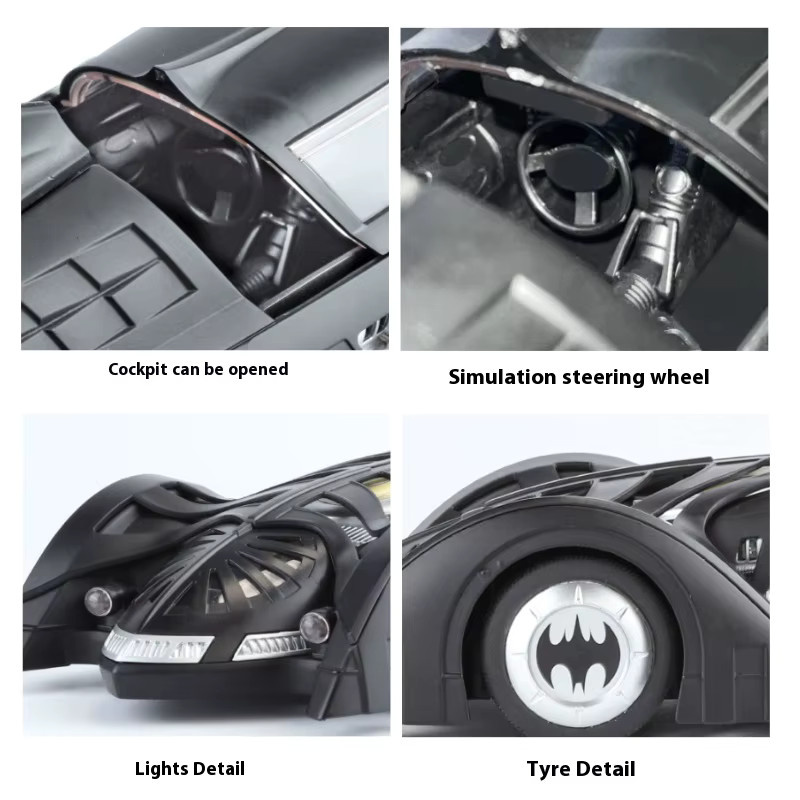 XMD Batmobil 1995, Automodell, 1:18, Metall, Schwarz - Bild 4