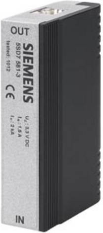 Siemens 5SD75813 Überspannungsschutz für Ethernet-Schnittstellen bis 10 GBit/s inklusive PoE Überspannungsschutz 3.3V in Grau - Bild 1