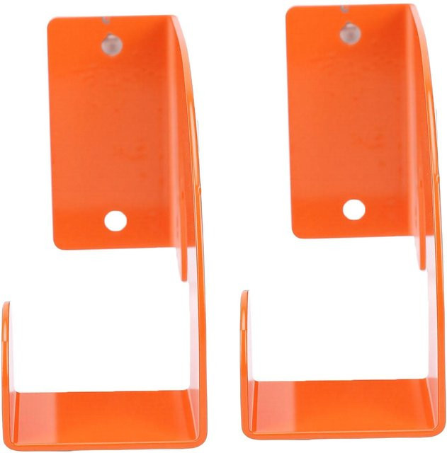 Koogeelife Kettensägenhalter 2er Set aus Metall, Wandmontierter Kettensägenhaken für Elektrowerkzeuge, Rot/Orange, Matt - Bild 1