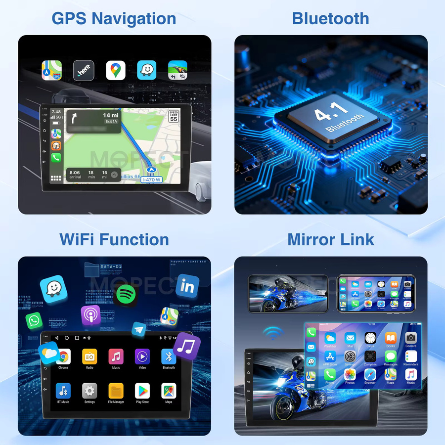 MOPECT Android 15 Autoradio mit Navigation, CarPlay und Videoplayer für Renault Master 2019 bis 2022, Schwarz - Bild 5