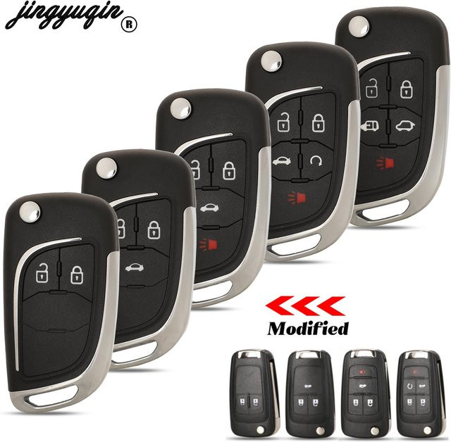 Jingyuqin Auto-Fernbedienungsgehäuse für Opel Vauxhall Insignia Astra Mokka Adam Cascade Karl Zafira Buick in Schwarz - Bild 1