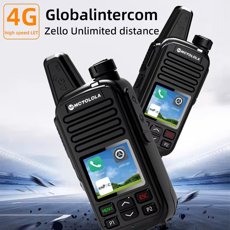 Motorola 4G LTE Walkie-Talkies Set mit lebenslang kostenloser SIM-Karte, Bluetooth-Unterstützung, 2 Stück, Schwarz - Bild 5