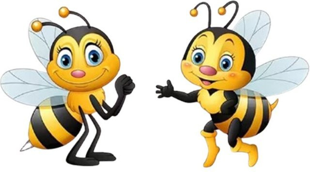 2er-Set uomisdom Bienen Wanddeko aus Acryl, wetterfeste Cartoon-Bienen für Außenbereich, Gelb/Mehrfarbig - Bild 1