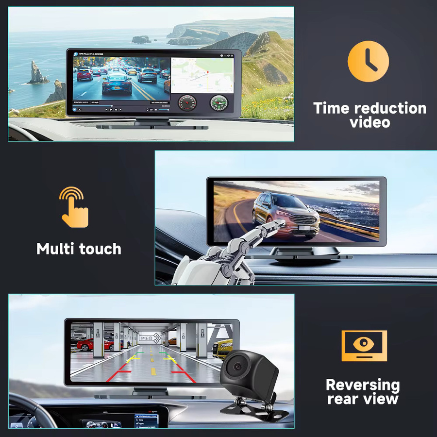 BEPOCAM 8,1 Zoll Carplay Bildschirm für Auto mit Android Auto, Bluetooth, AUX und FM, Multimedia Video Player in Schwarz - Bild 5