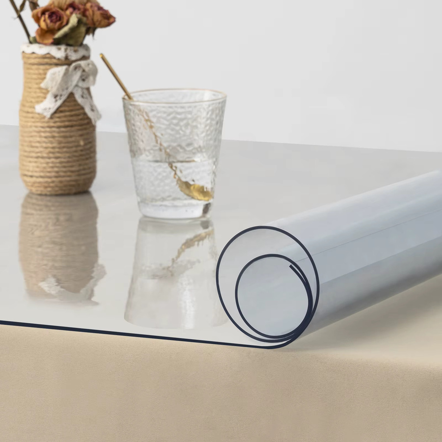 WOLTU Tischfolie rechteckig aus transparentem PVC, 2 mm dick, wasserdicht und kristallklar als Schutzabdeckung - Bild 2
