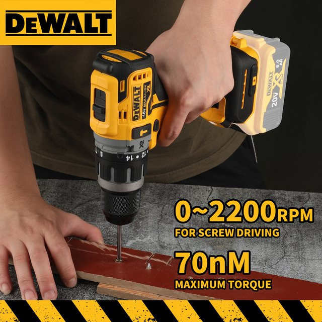 DeWalt DCD796 Akku-Schlagbohrmaschine mit bürstenlosem Motor, 2000 U/min, Gelb - Bild 1