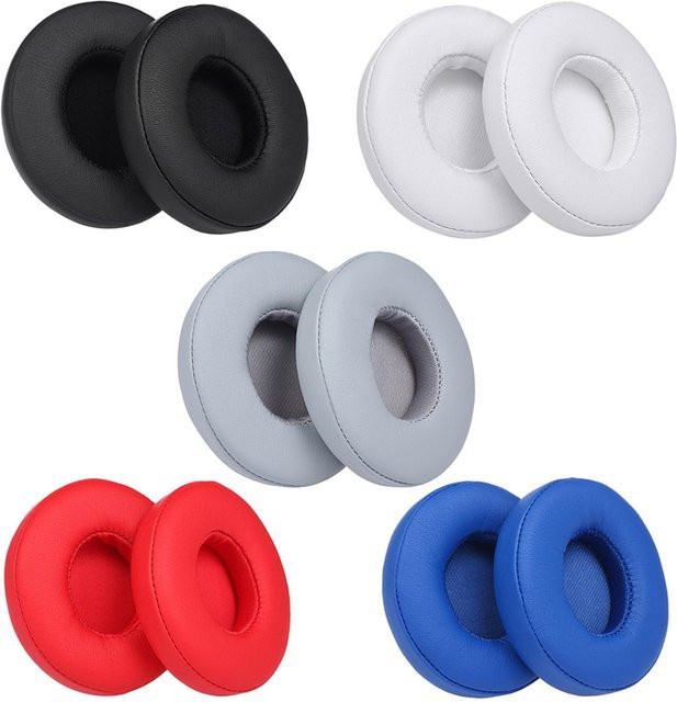 KaiSai Ersatz-Ohrpolster Set für Beats Solo 2 3 On-Ear Wireless-Kopfhörer, 2 Stück, Weiß Blau Multicolour - Bild 1