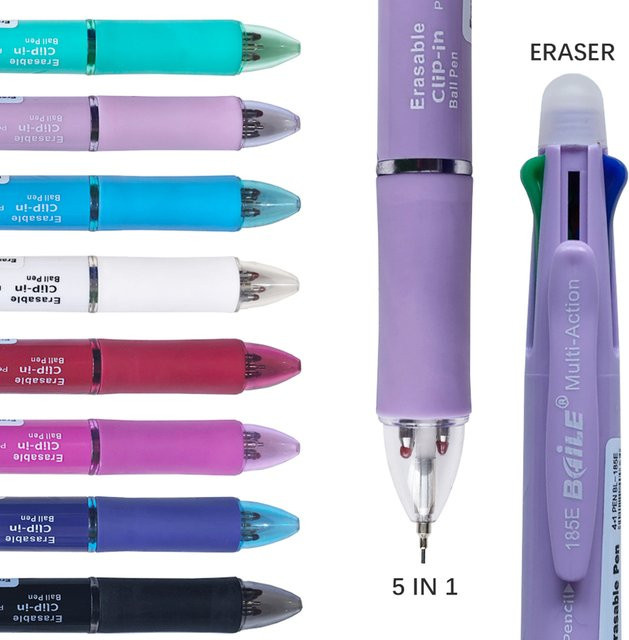 JOMPENS 6-in-1 Mehrfarben-Stiftset mit 5 Kugelschreibern und 1 Druckbleistift in Multicolor - Bild 1