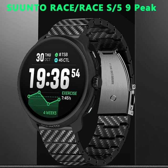 Suunto Uhrenarmband Kohlefaser, Schwarz, Unisex - Bild 1