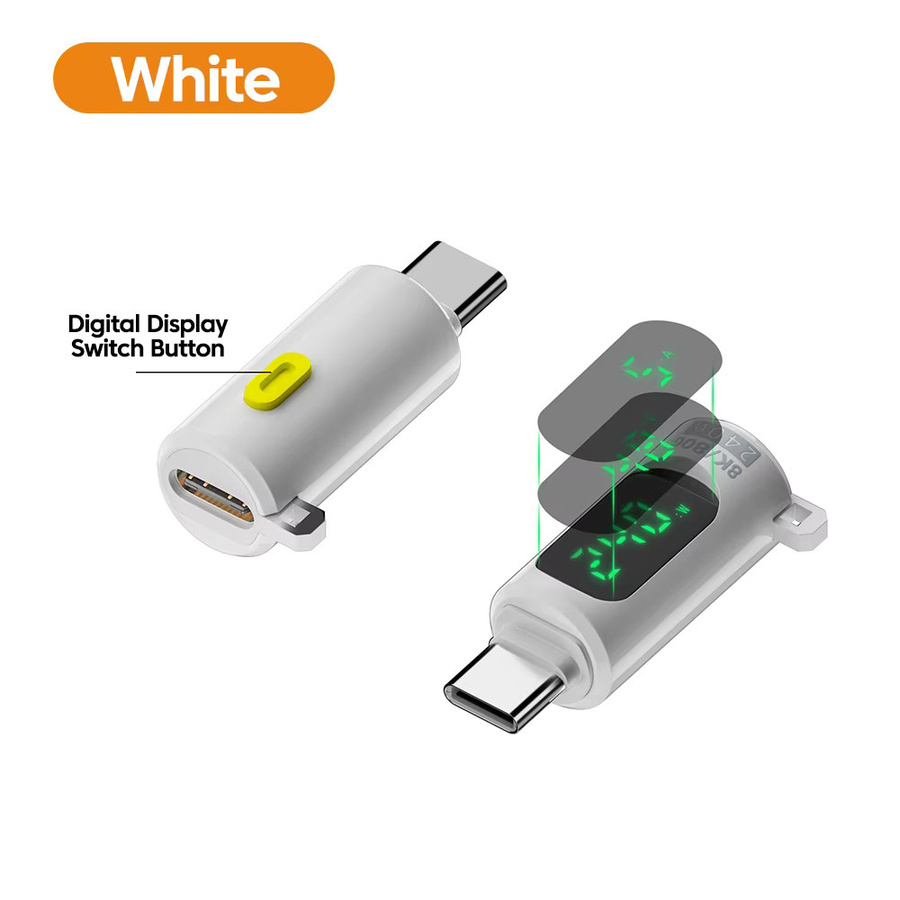 NNBILI PD240W USB C OTG Adapter mit Digitalanzeige und Schnellladung, Dual Typ C Anschluss, 80 Gbit/s, Farbe: Purple - Bild 6