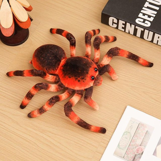 Yiran toy 3D Stereo Lebensechte Spinne, Plüschpuppe, Schwarz, 25cm - Bild 1