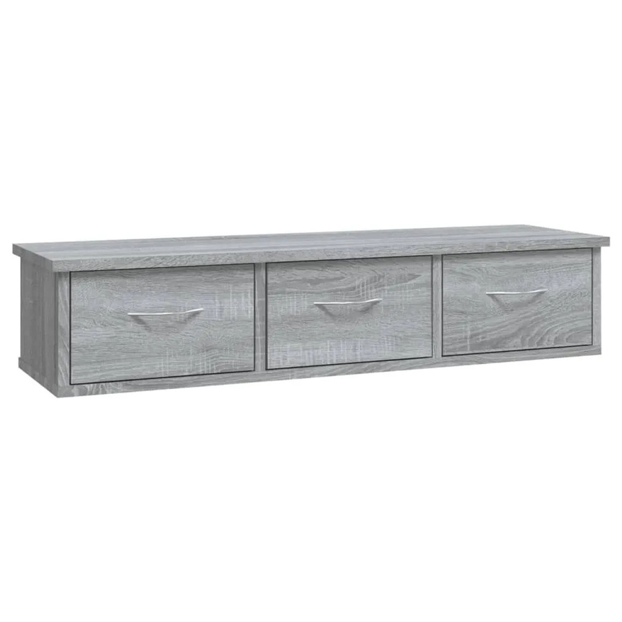 vidaXL Wandschrank Grau Sonoma aus Holzwerkstoff B/T/H: 88 x 26 x 18,5 cm - Bild 2