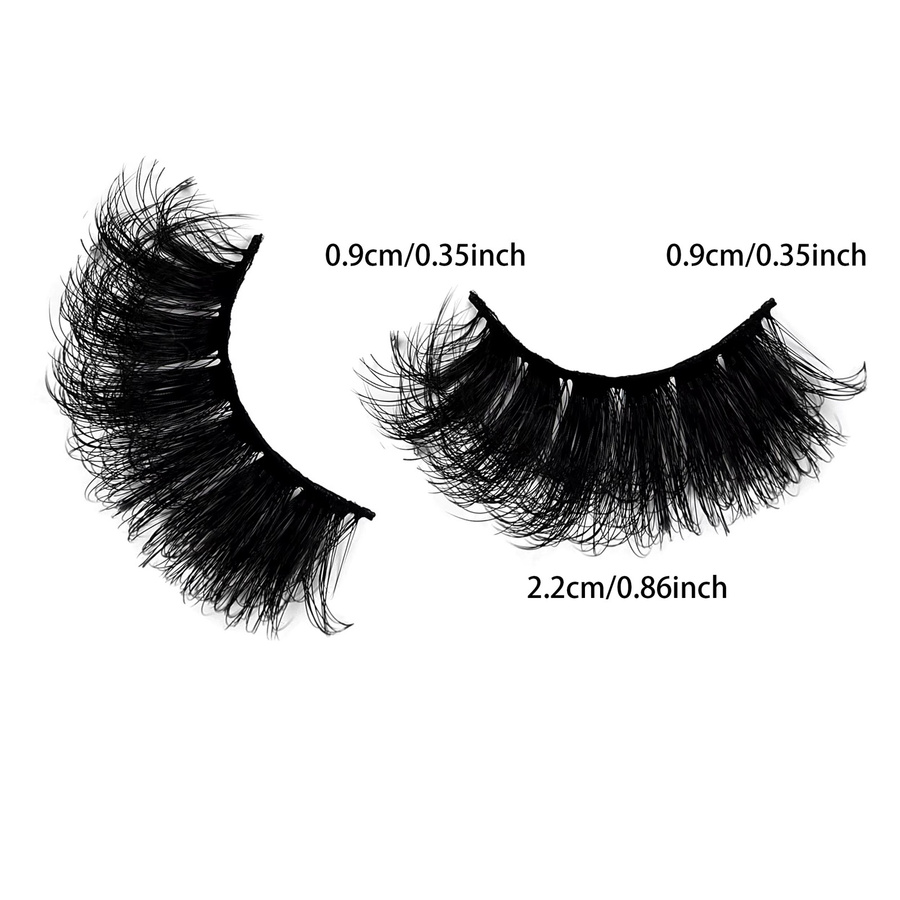 JIEFUXIN Falsche Wimpern, 10 Paare, Volumen, Lang - Bild 4