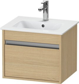Duravit Waschtischunterschrank Ketho Compact wandhängend mit 1 Auszug in Beige, B: 50 cm, H: 41,2 cm, T: 41 cm - Bild 1
