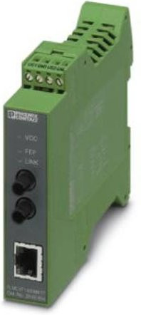 Phoenix Contact LWL-Umsetzer FL MC EF 1300MM ST LWL-Konverter Ethernet/LAN in Grün - Bild 1