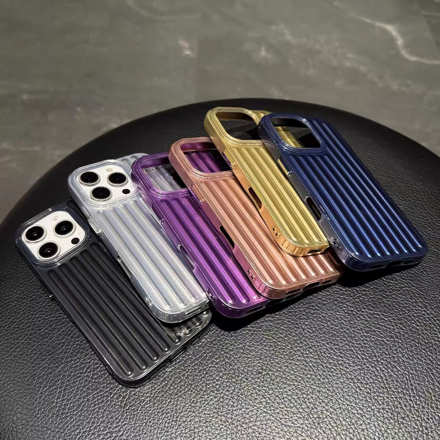 Luxuriöse 3D-Texturierte Handyhülle für Apple iPhone in Purple, Schlanke Weiche TPU Schutzhülle mit Designer-Rückseiten-Cover - Bild 4