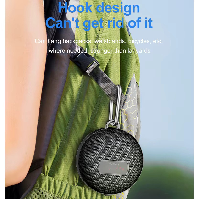 AyeBeau Tragbarer Bluetooth Lautsprecher Mini Subwoofer in Schwarz - Bild 4