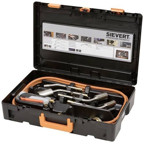 Sievert 721512 Schrumpfbrenner-Set in Schwarz für Gas - Bild 1