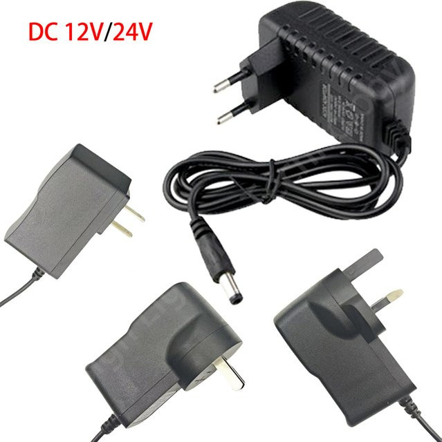 FastDeng Universeller LED-Treiber Netzteiladapter AC110-240V auf DC12V/24V in Schwarz - Bild 1