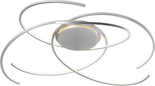 Escale Space 100 LED-Deckenleuchte aus geschliffenem Aluminium in Silber, dimmbar, 2700K - Bild 1