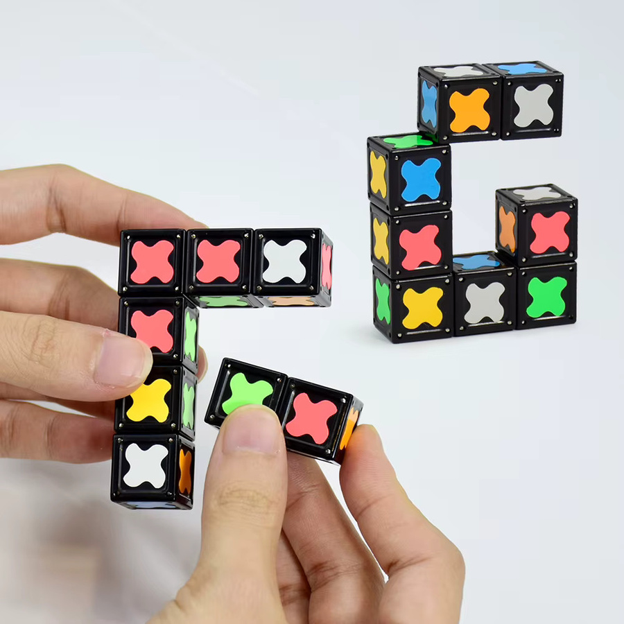 BEIGNETS Magnetisches Fidget-Spinner-Spielzeug, unendlicher Würfel, sensory, creative, Bunt / Mehrfarbig - Bild 5